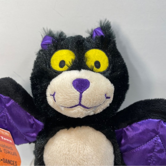 Spooky Town Halloween Animated Vampire Bat & Skull Plush READ - Picture 4 of 13